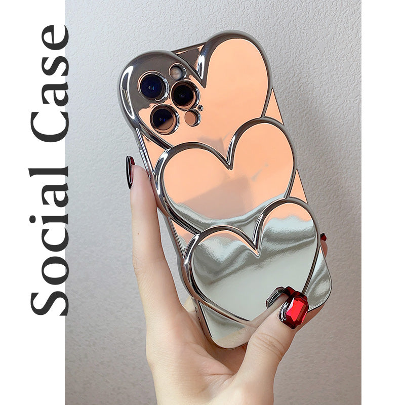 Social-Case Selection/ Textured phone case/ iPhone/ Heart