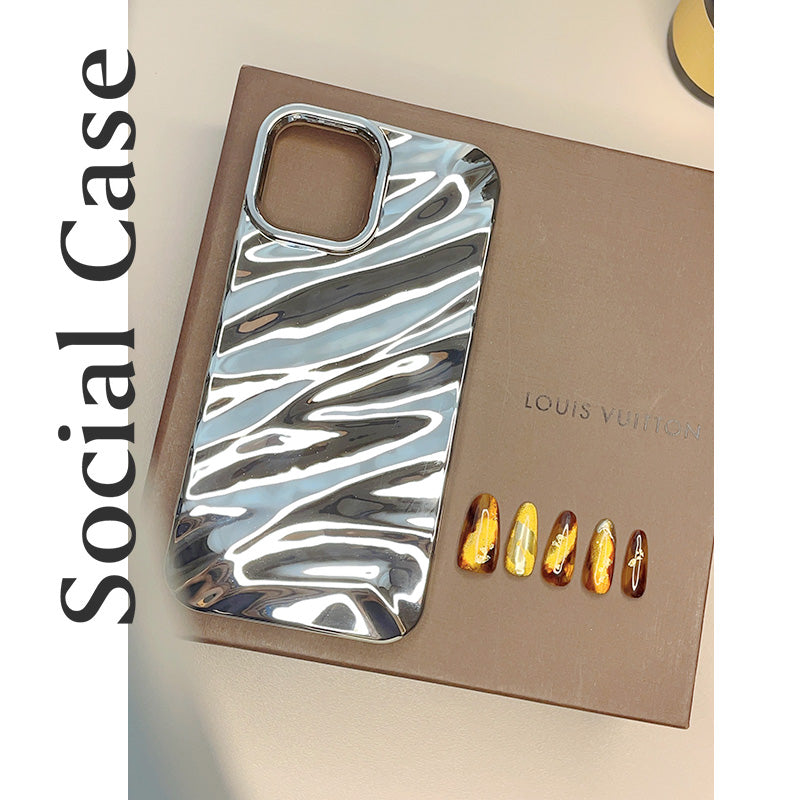 Social Case Selection Textured phone case iPhone sense of line